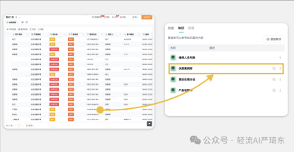 轻流智能售后管理方案知识入库